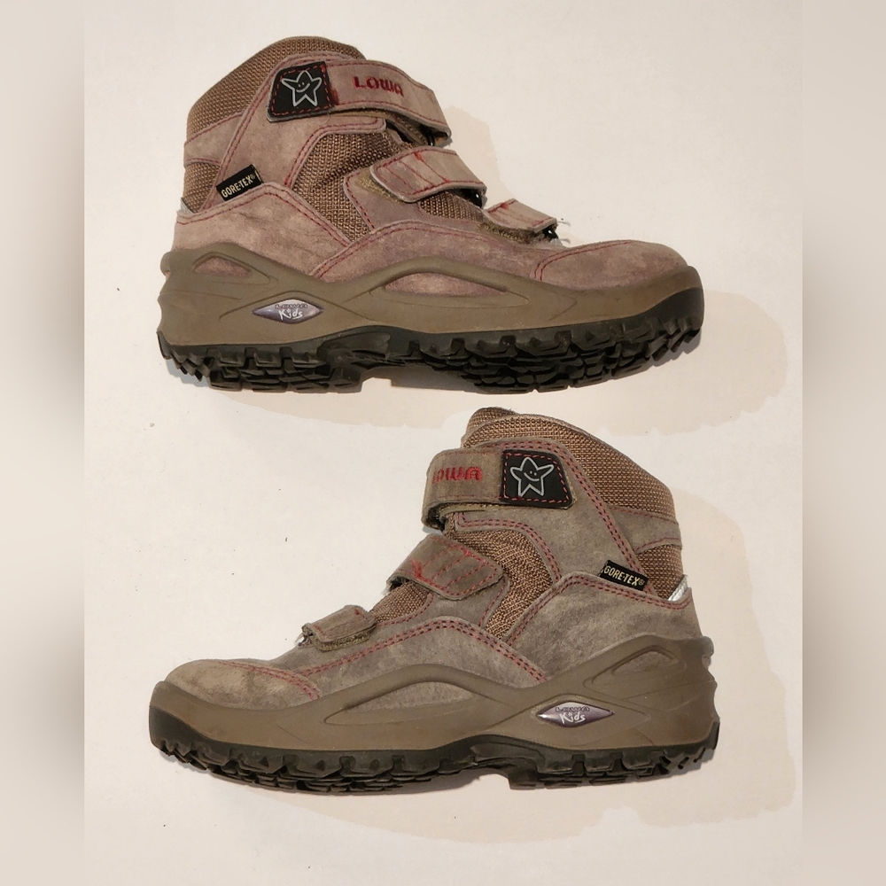 LOWA Kids Girls Gore-Tex GTX Waterproof Mid Hiking Boots Shoes 13 13.5